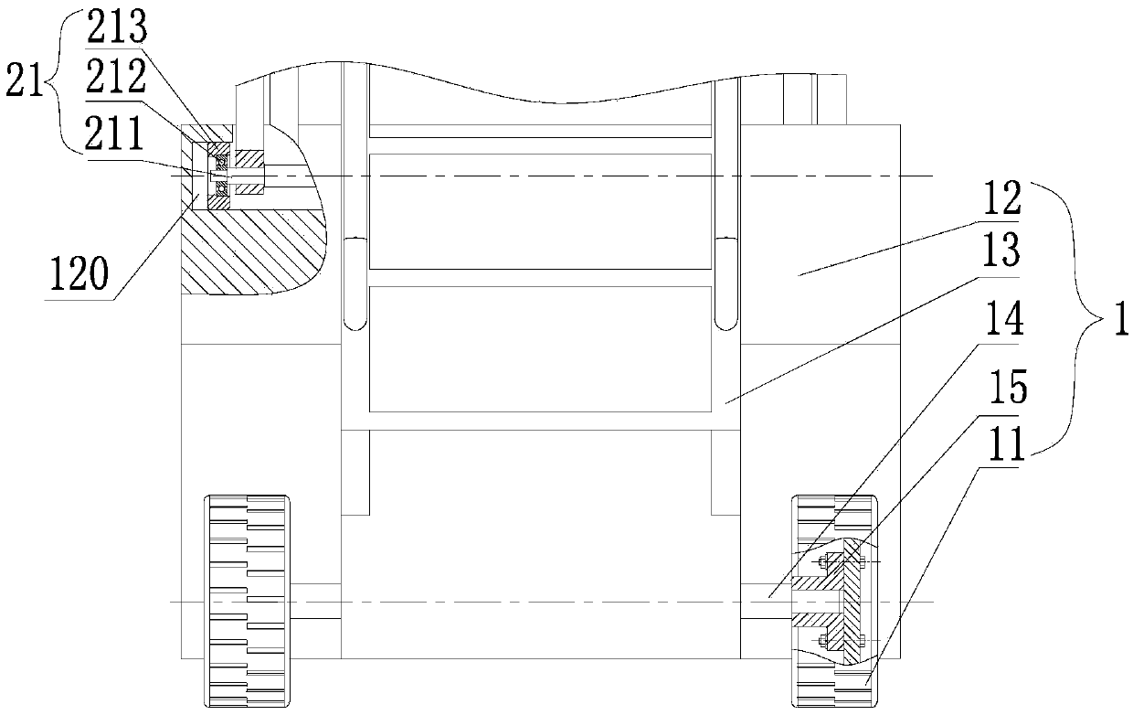 Maintenance platform of stretching-type bullet train windshield wiper