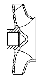 Desulphurization pump impeller of novel structure