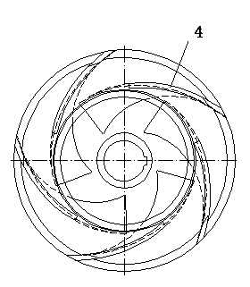 Desulphurization pump impeller of novel structure