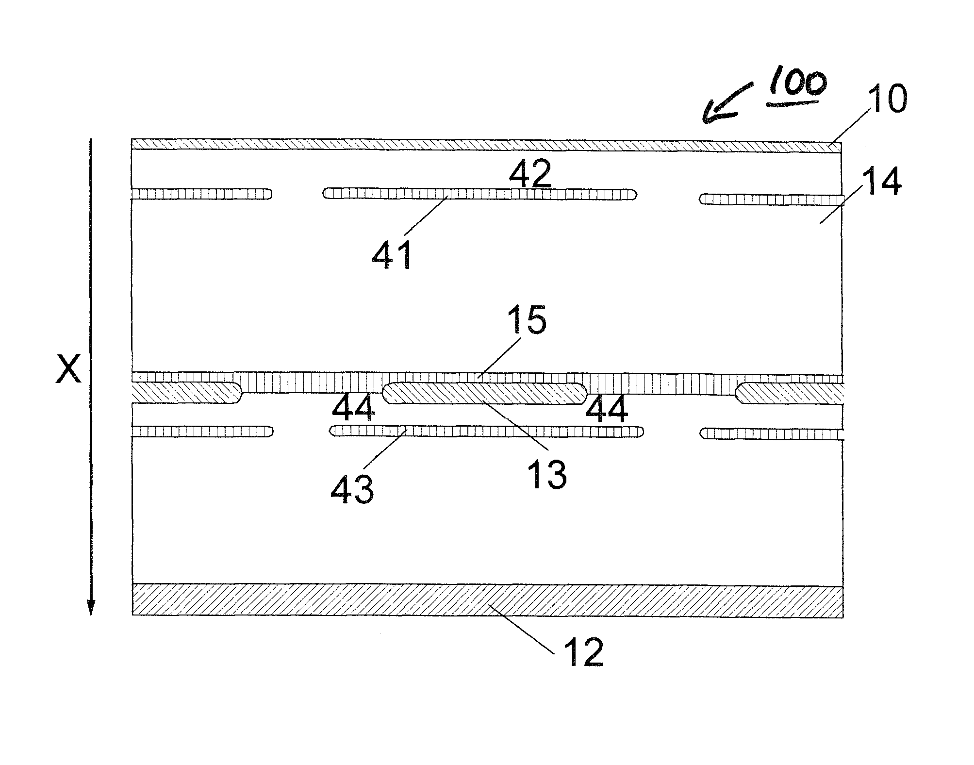 Semiconductor structure for a radiation detector and a radiation detector