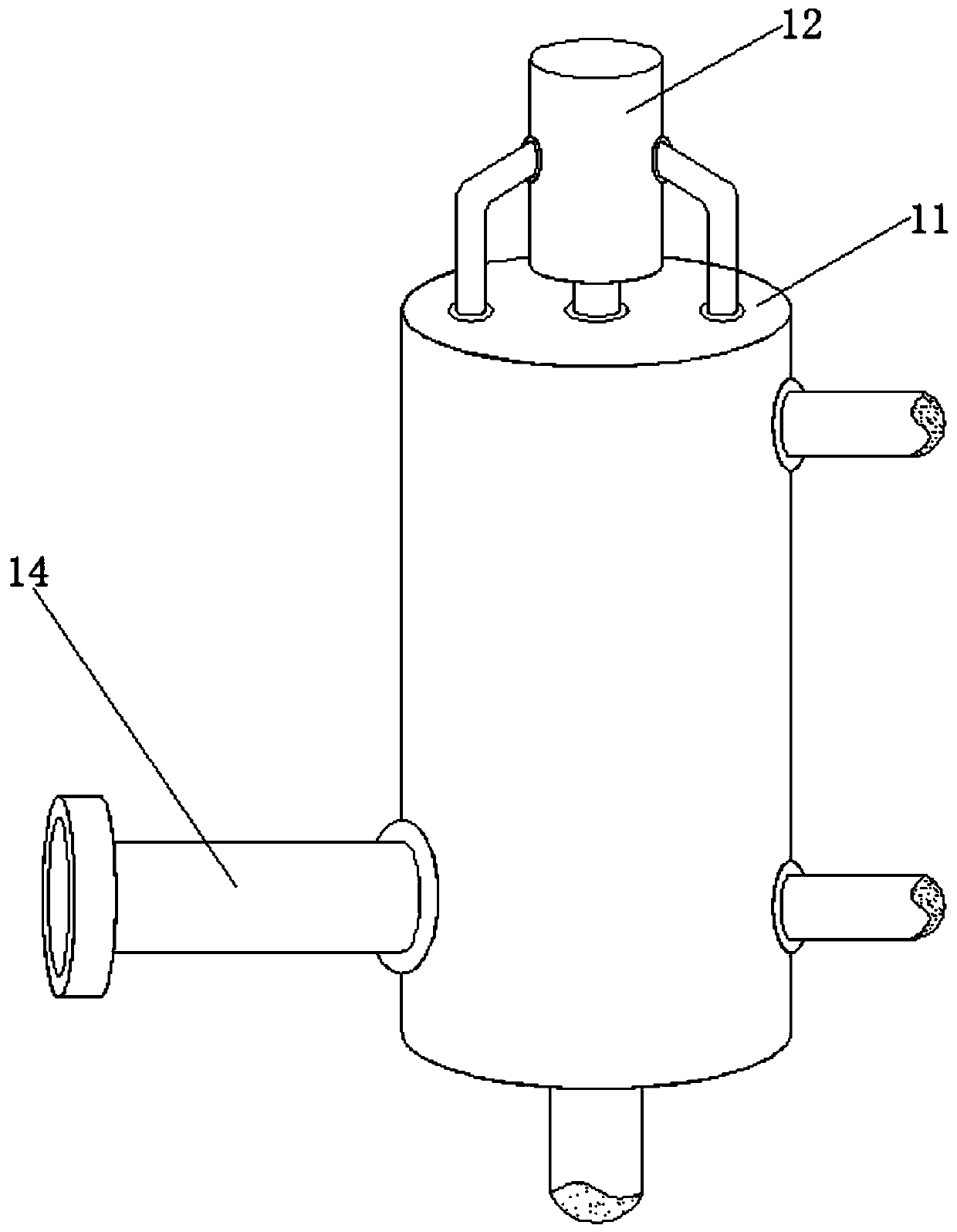 Pesticide sprinkling device used for agricultural machinery