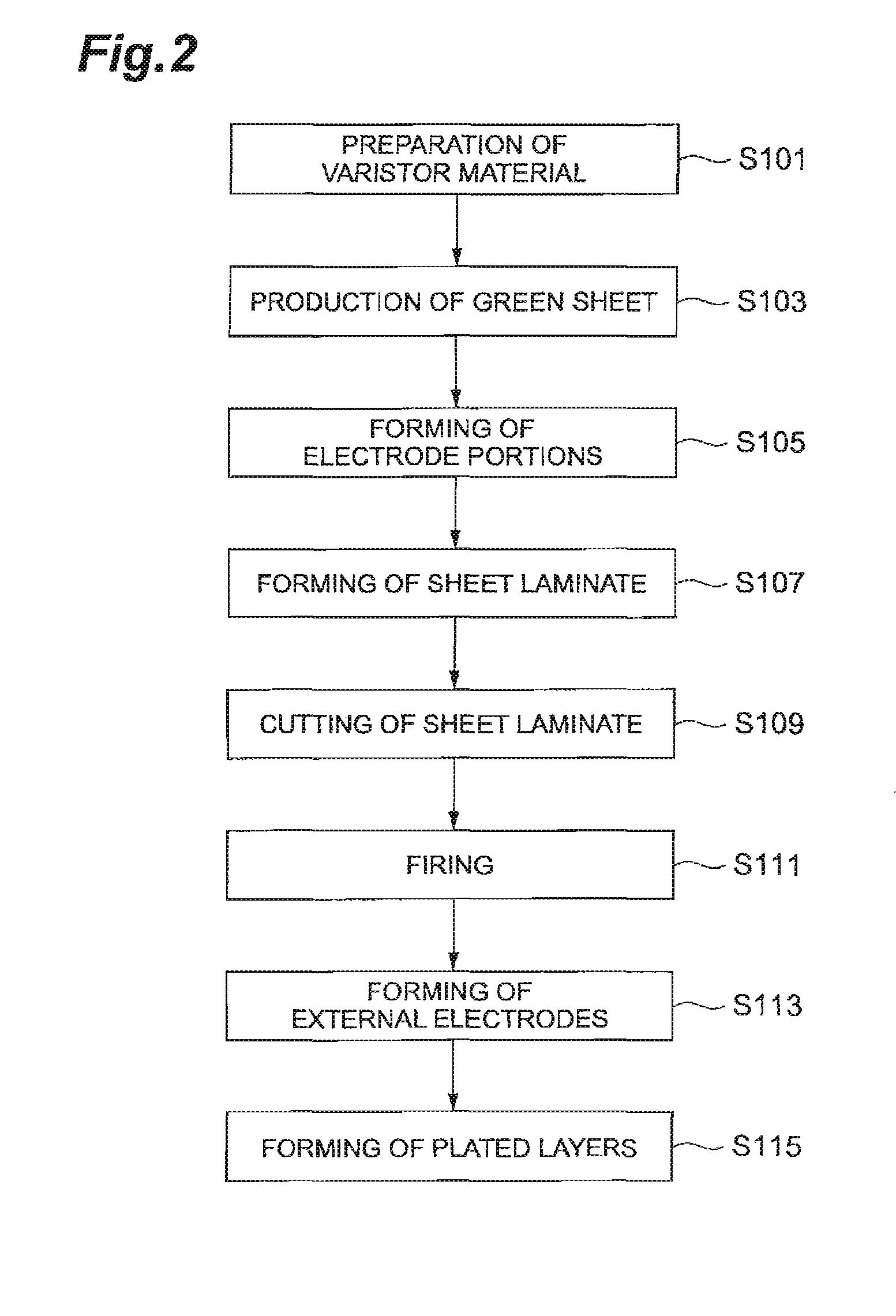 Varistor element