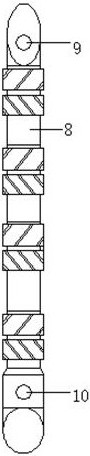 A water injection well movable downhole power generation device and method