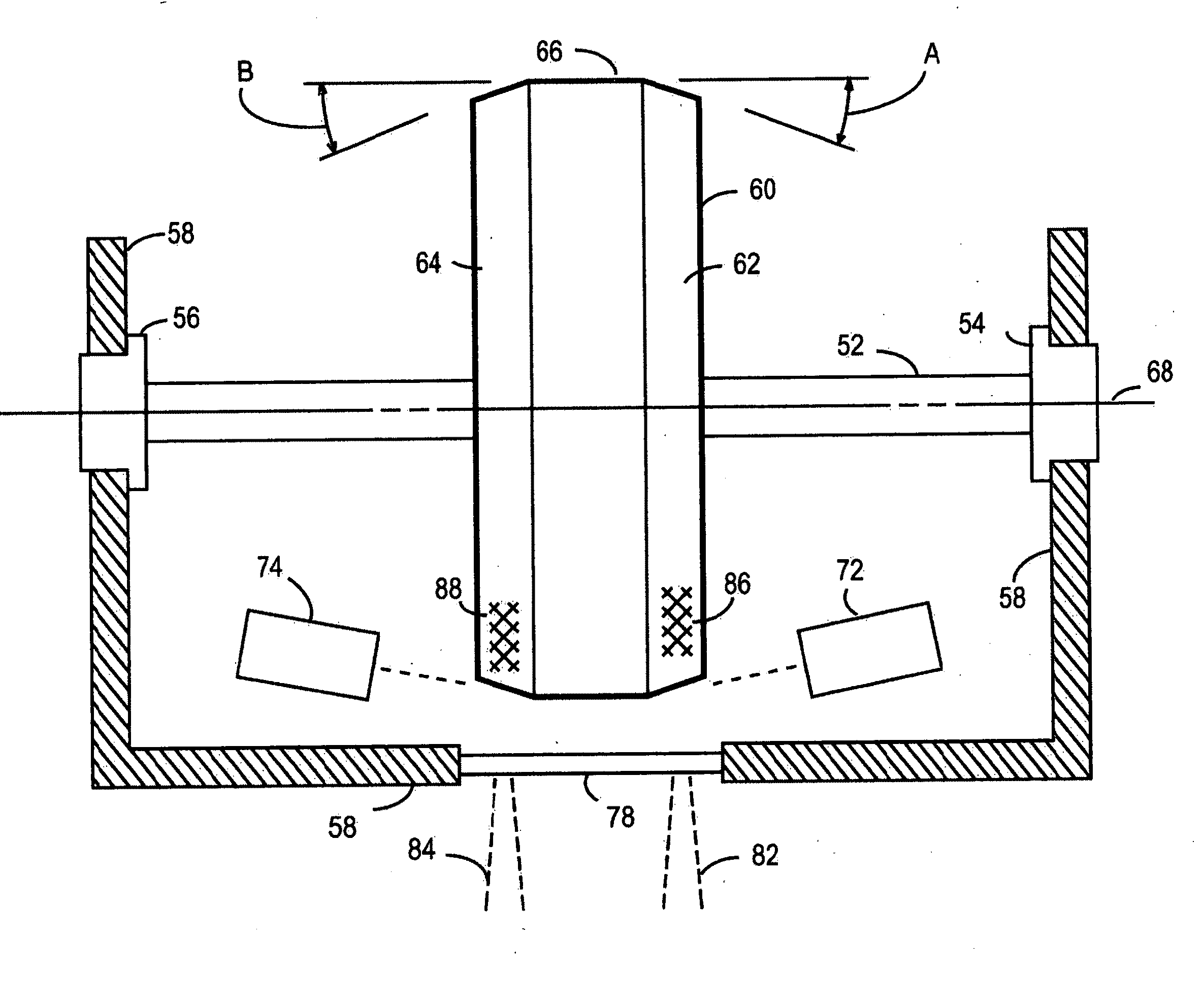 Wide-coverage x-ray source with dual-sided target