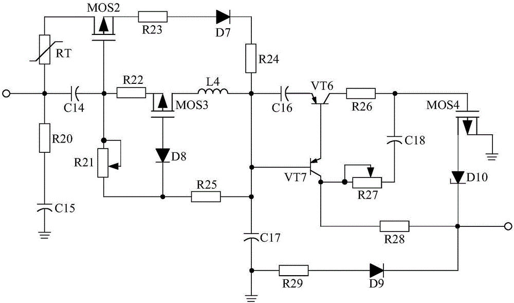 Voltage detection type inverter power supply for charging based on overvoltage protection circuit