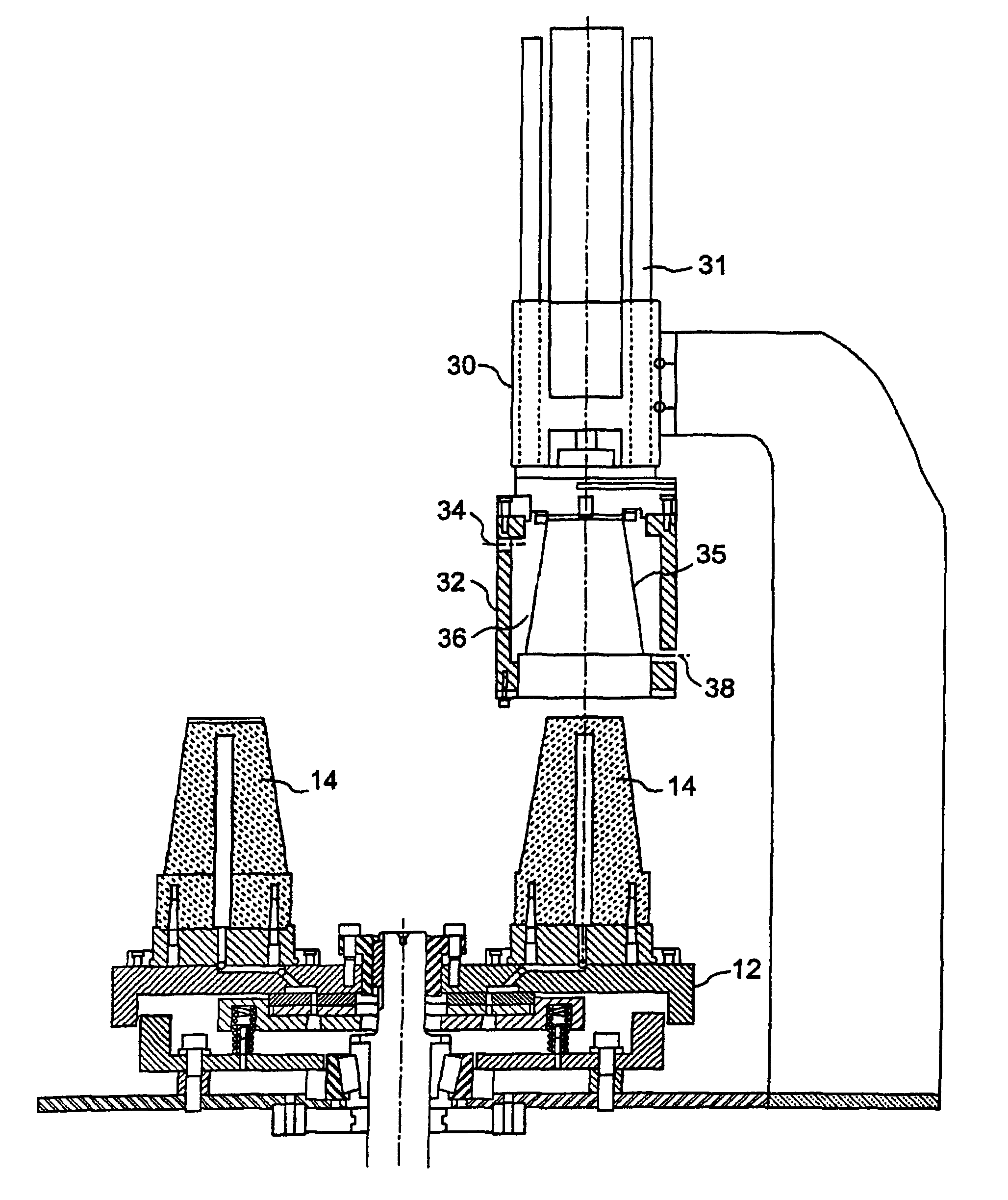 Method and apparatus for producing labeled, plastic foam containers, and product of same