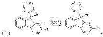 One-pot preparation of 2-bromo-9,9-diphenylfluorene