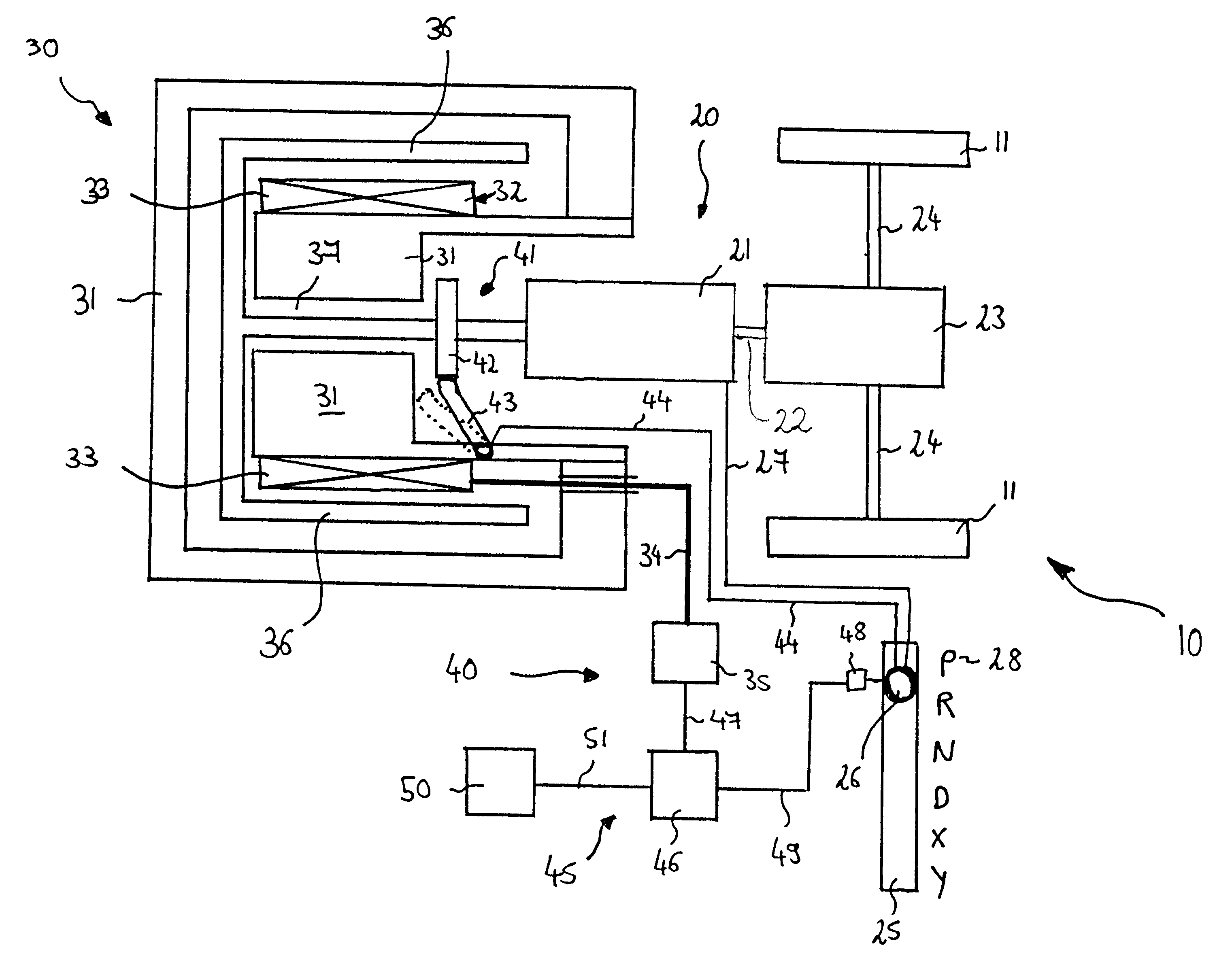 Parking lock for a vehicle having an electrical drive, and an electrical drive for a vehicle