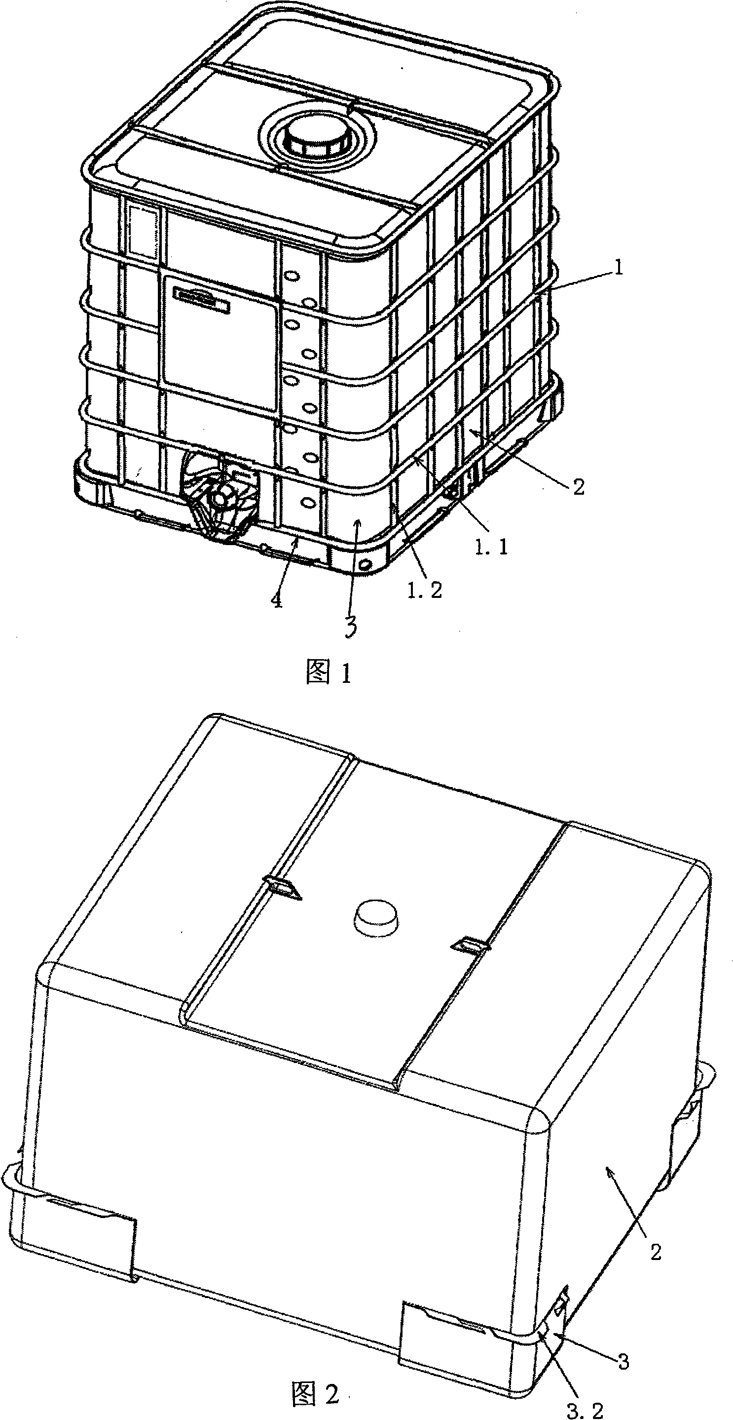 Novel medium bulk container with corner guard