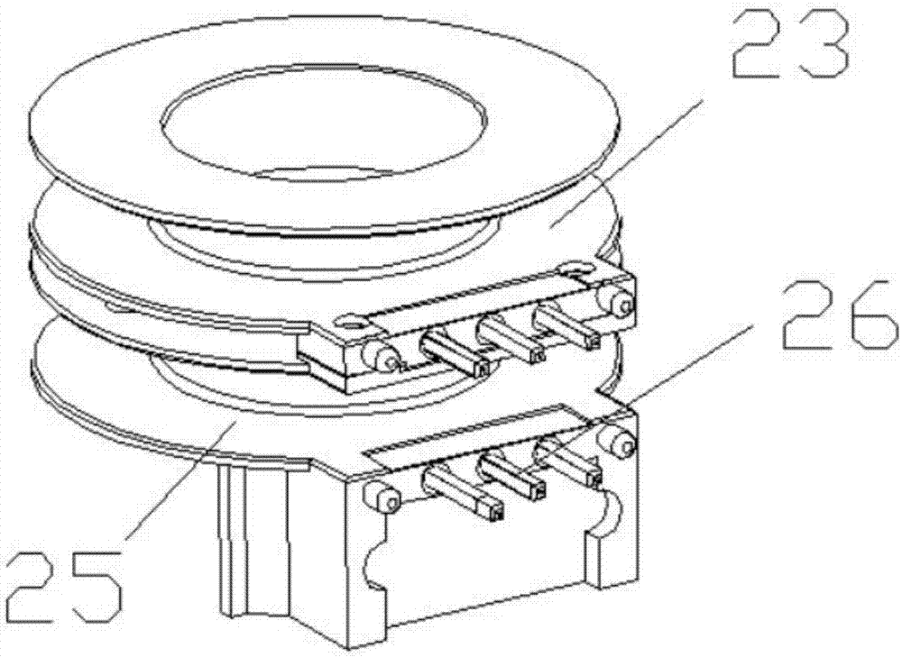 Terminal pin insertion mechanism of double-framework coil