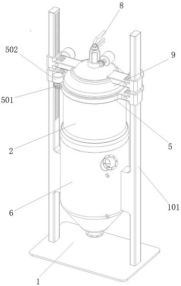 Dizotization reaction device for lemon yellow production