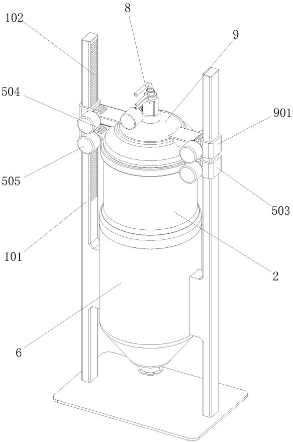 Dizotization reaction device for lemon yellow production