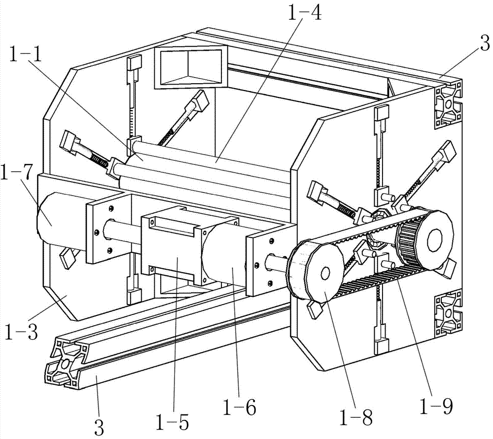 C-shaped carbon fiber support tube roll-out device for space-deployed parabolic antenna