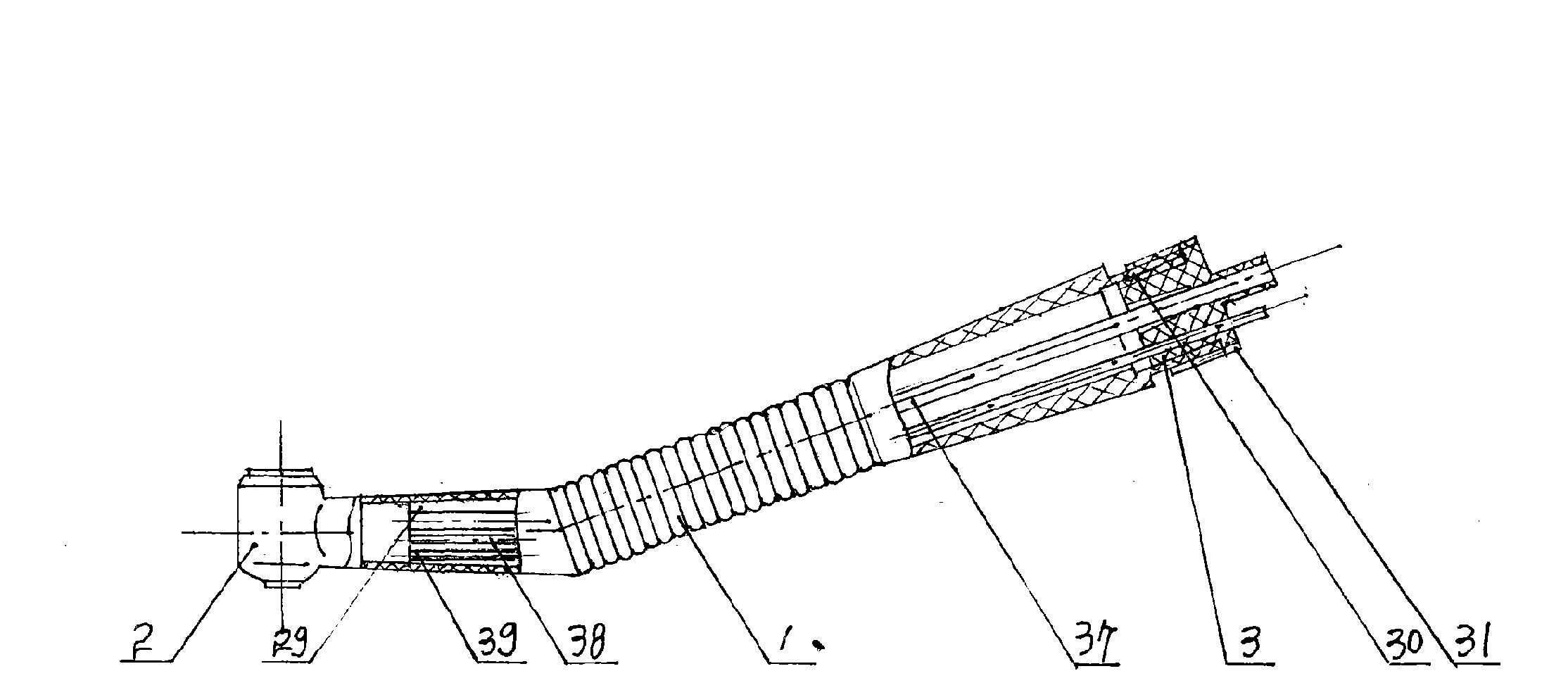 Disposable turbine dental drill hand machine and tool for mounting and dismounting machine needle thereof