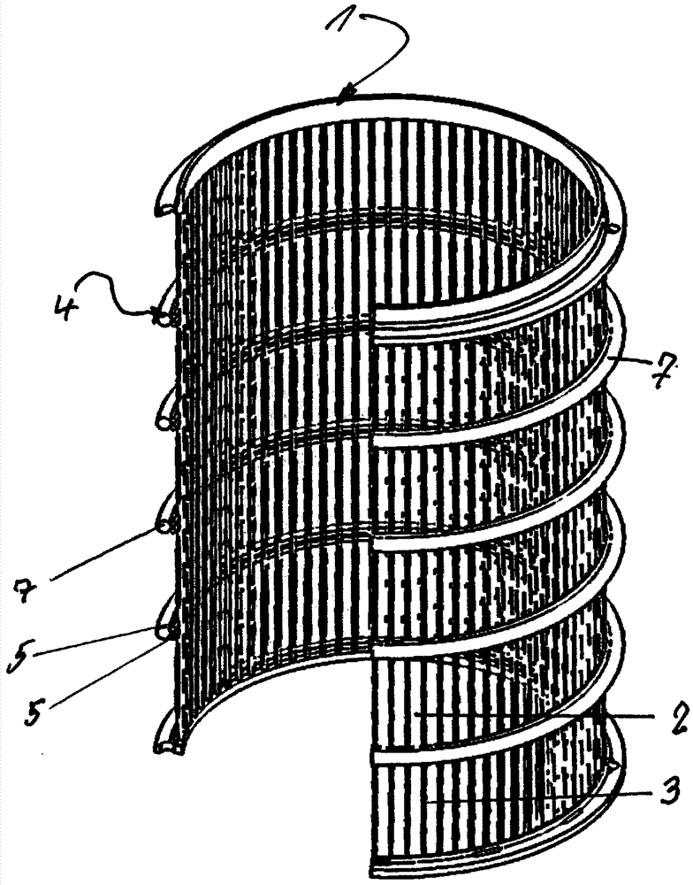 Bar-type screen cage