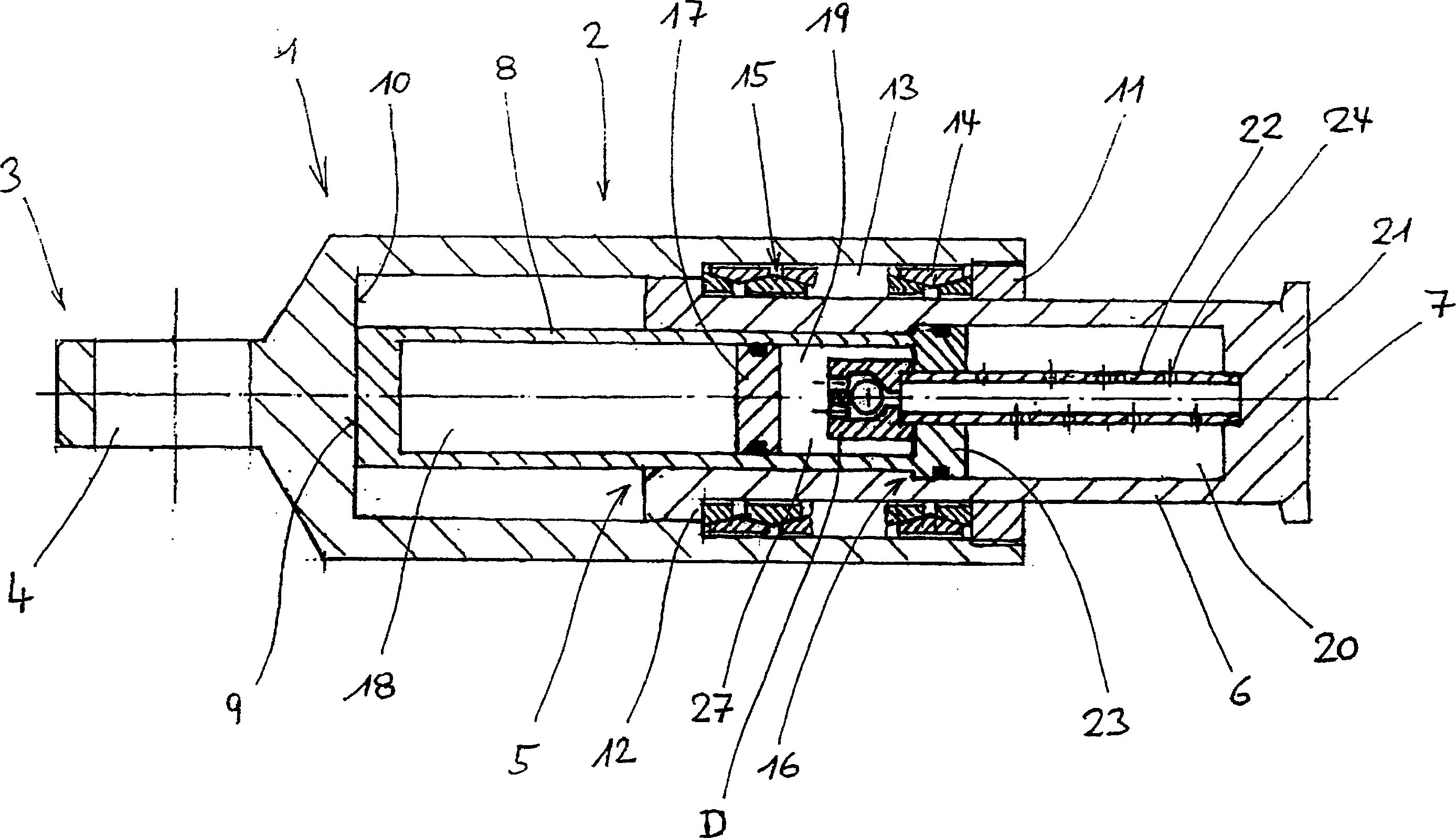 Central buffer coupling device