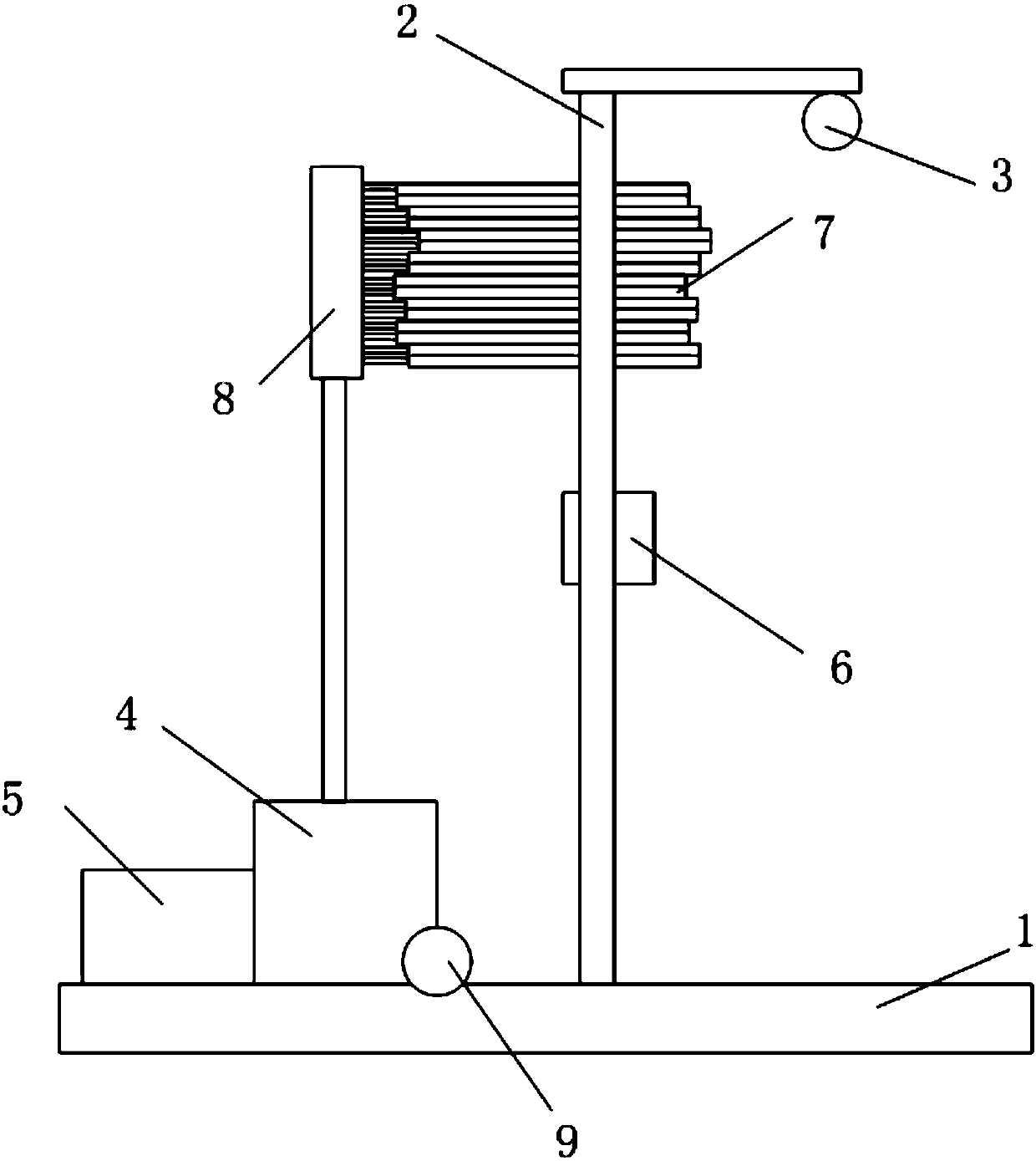 3D entity face matrix self-generating projection deduction device