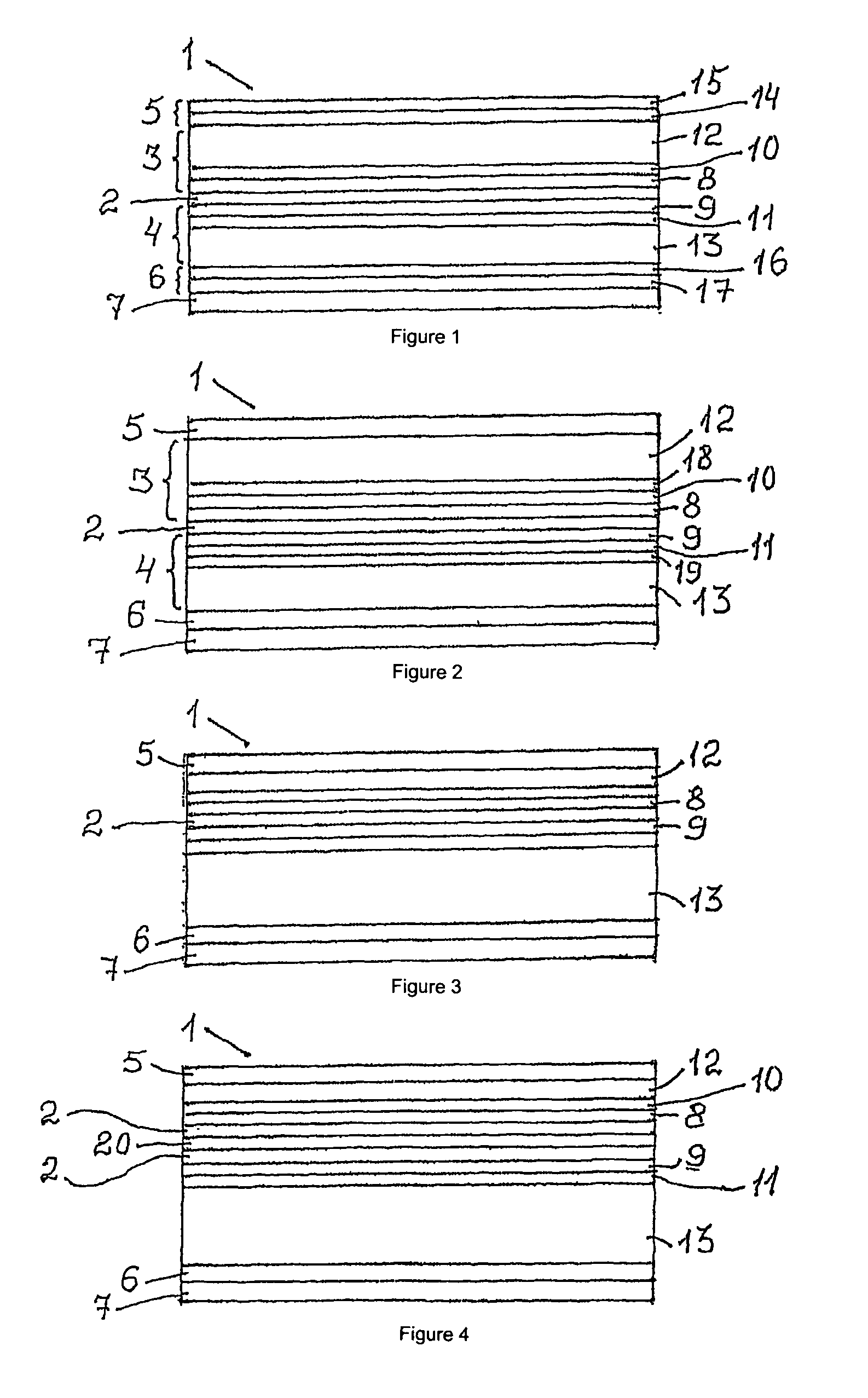 Heterostructure, injector laser, semiconductor amplifying element and a semiconductor optical amplifier a final stage