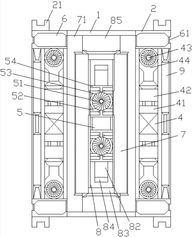 High-speed railway emergency air-conditioner capable of being arranged externally