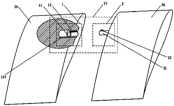 Wing connecting device, wing and aircraft