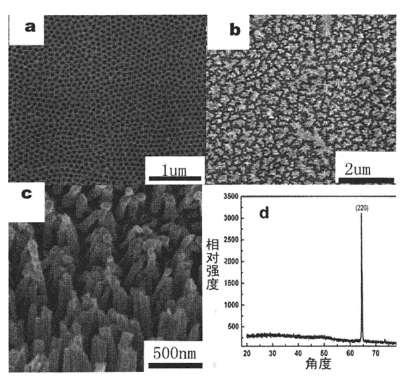 Silver nanowire array electrode and its preparation method and application