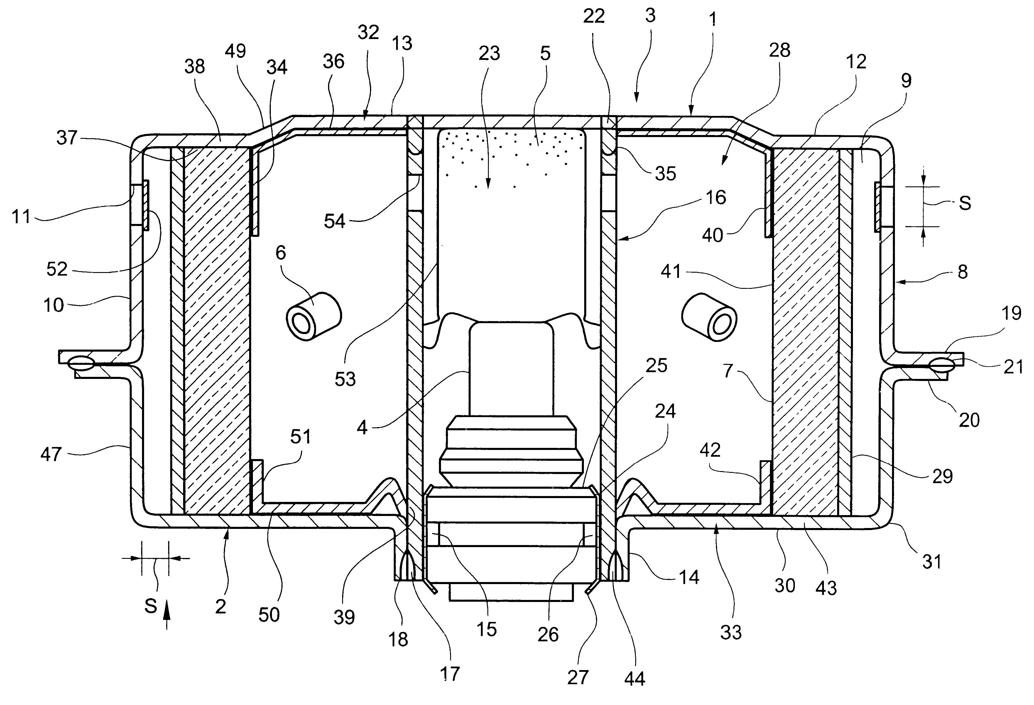 Gas generator for airbag and airbag system