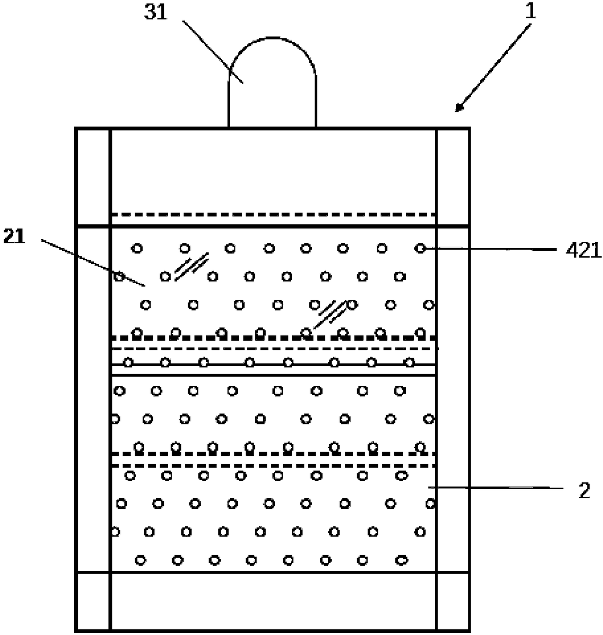Device for purifying pollutants in operating area