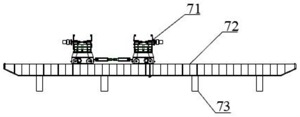 Piling, pier mounting and beam erecting integrated bridge girder erection machine and bridge building method