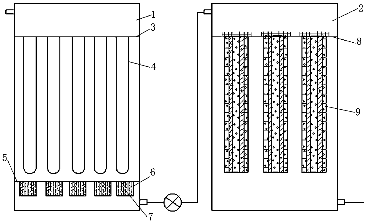 Purification, decolorization and heat-energy recovery device and method for washing wastewater