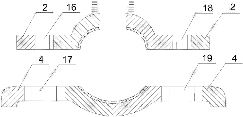 Petroleum pipeline support with size adjustable