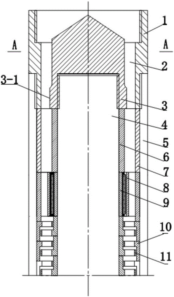 Turbine drilling tool motor with emergency stop mechanisms