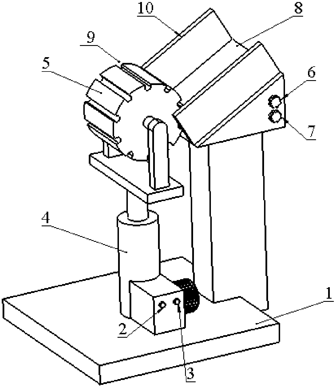 Carbide round bar drop strength tester