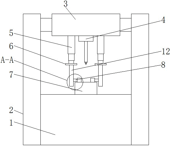 Bearing drilling device with better clamping effect