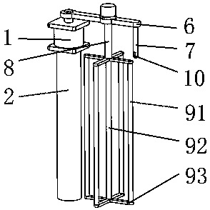 Washing process stirring barrel for preparation of barium sulfate