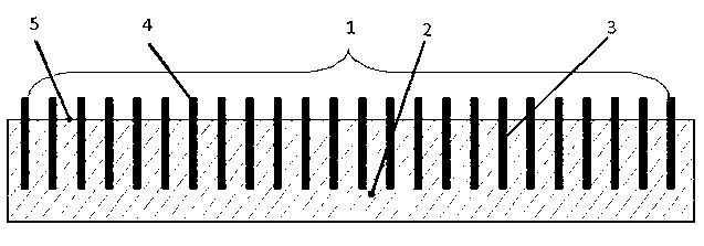 Method for fixing small column-shaped metal body arrays