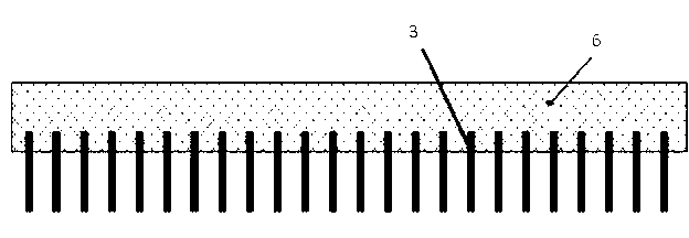 Method for fixing small column-shaped metal body arrays