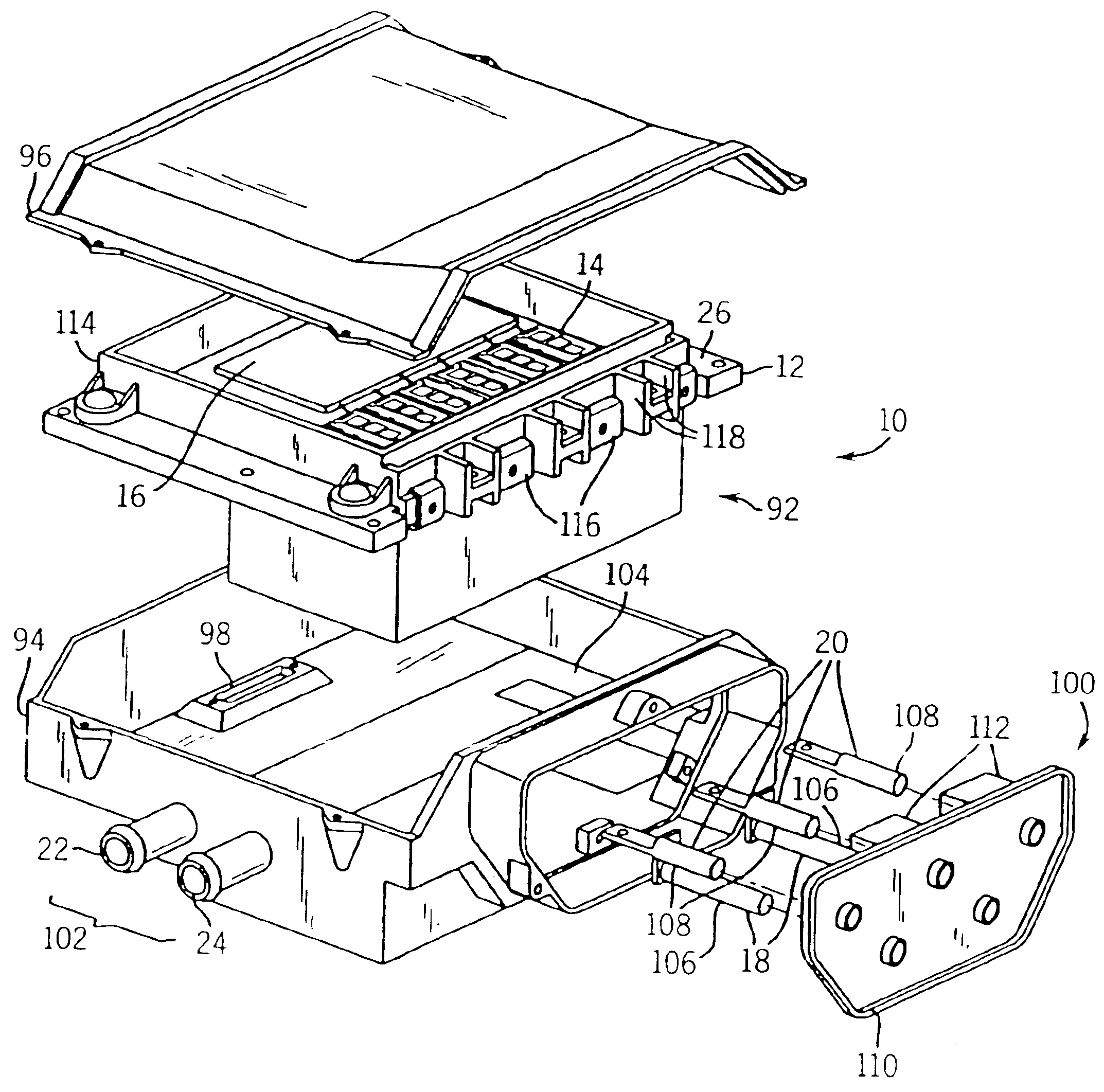 Compact vehicle drive module having improved thermal control