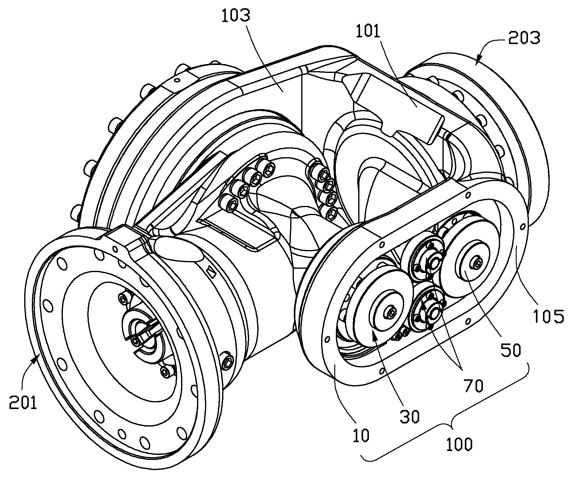 Gear transmission mechanism and robot arm connecting structure using the same
