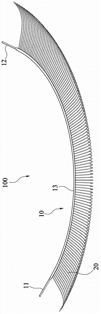 Artificial eyelash structure