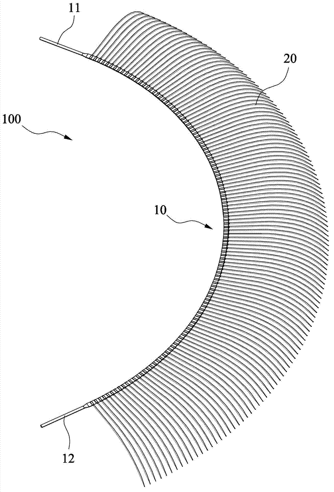 Artificial eyelash structure