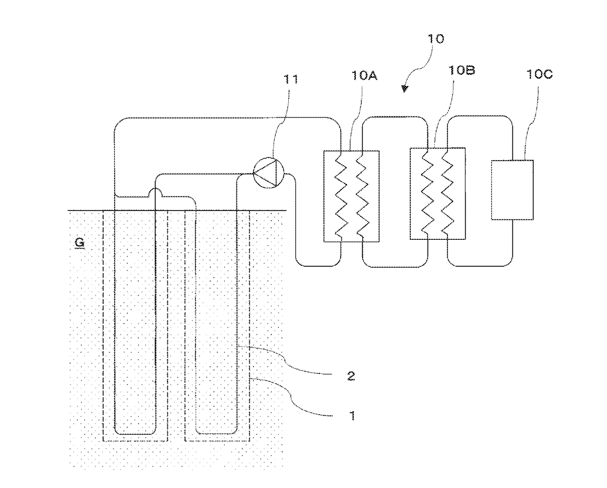 Artificial ground freezing method and artificial ground freezing system