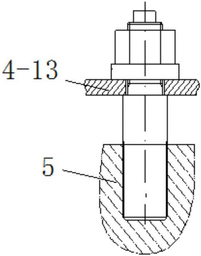 Device and method for in-bin mounting and adjusting of pressure vessel