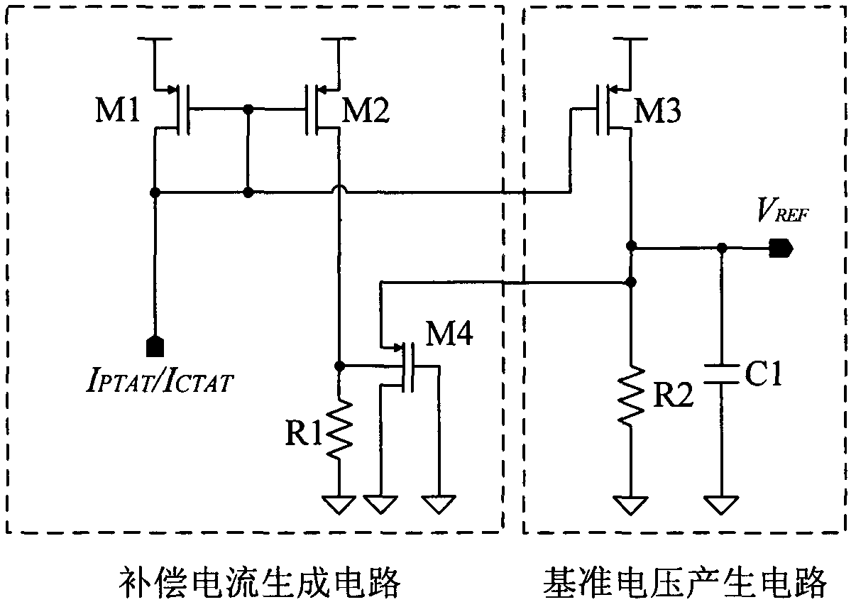 Current mode reference voltage source with low power supply voltage