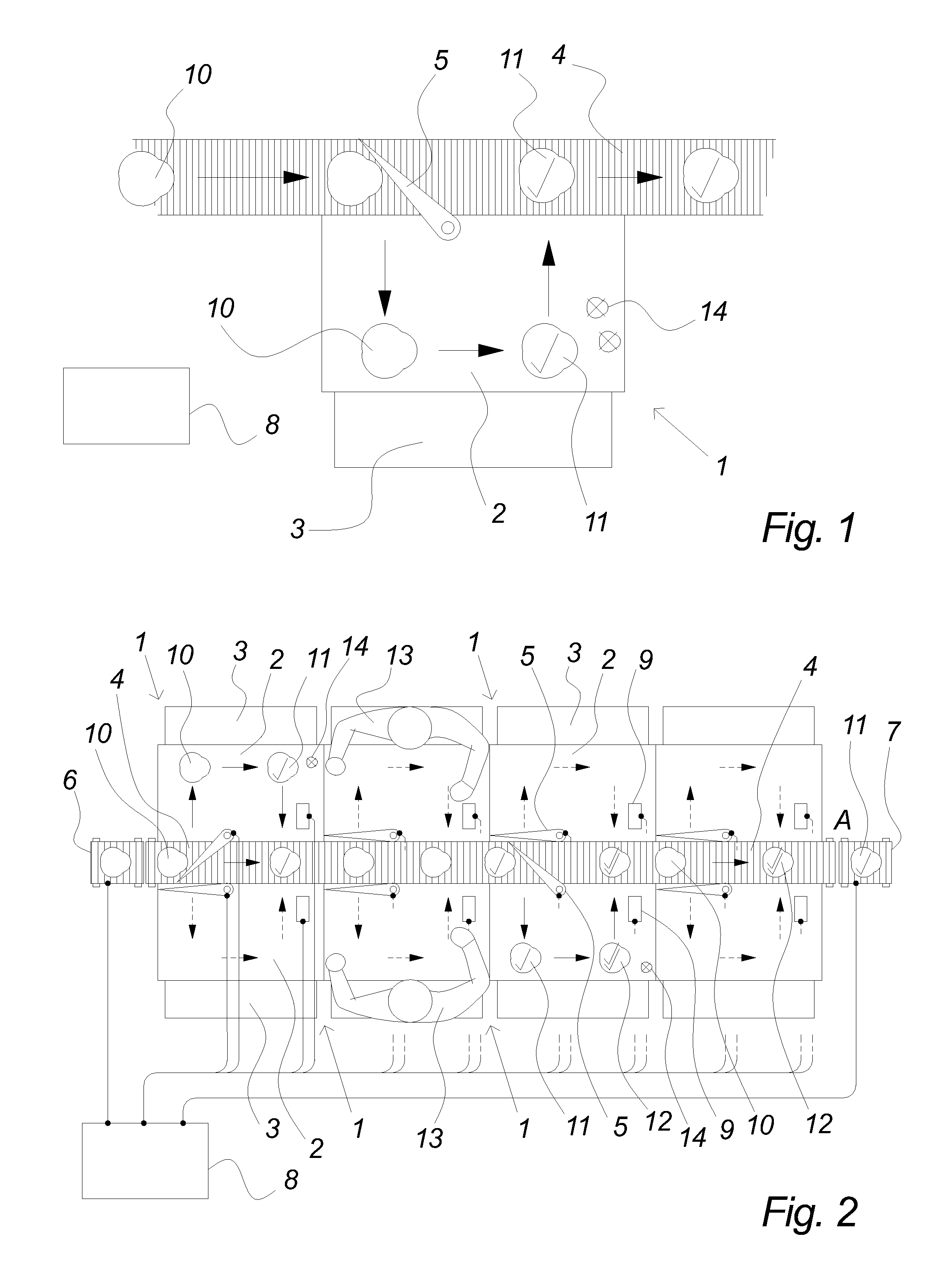 Workstation of a food item processing system