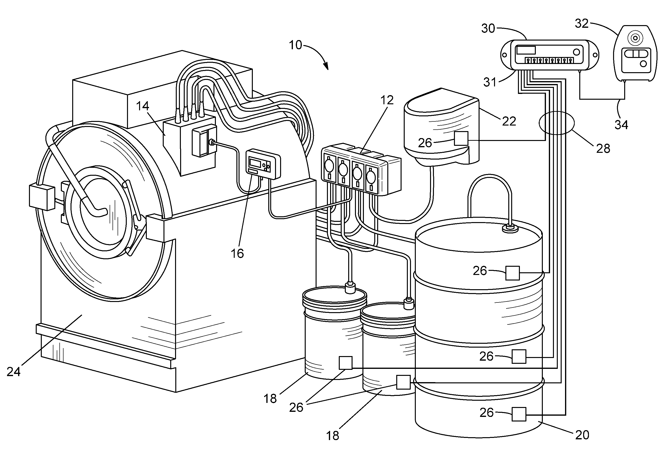 System and method for product level monitoring in a chemical dispensing system