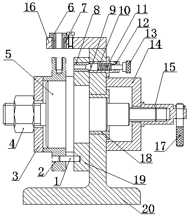 Indexing jig device for radial hole in cylindrical face