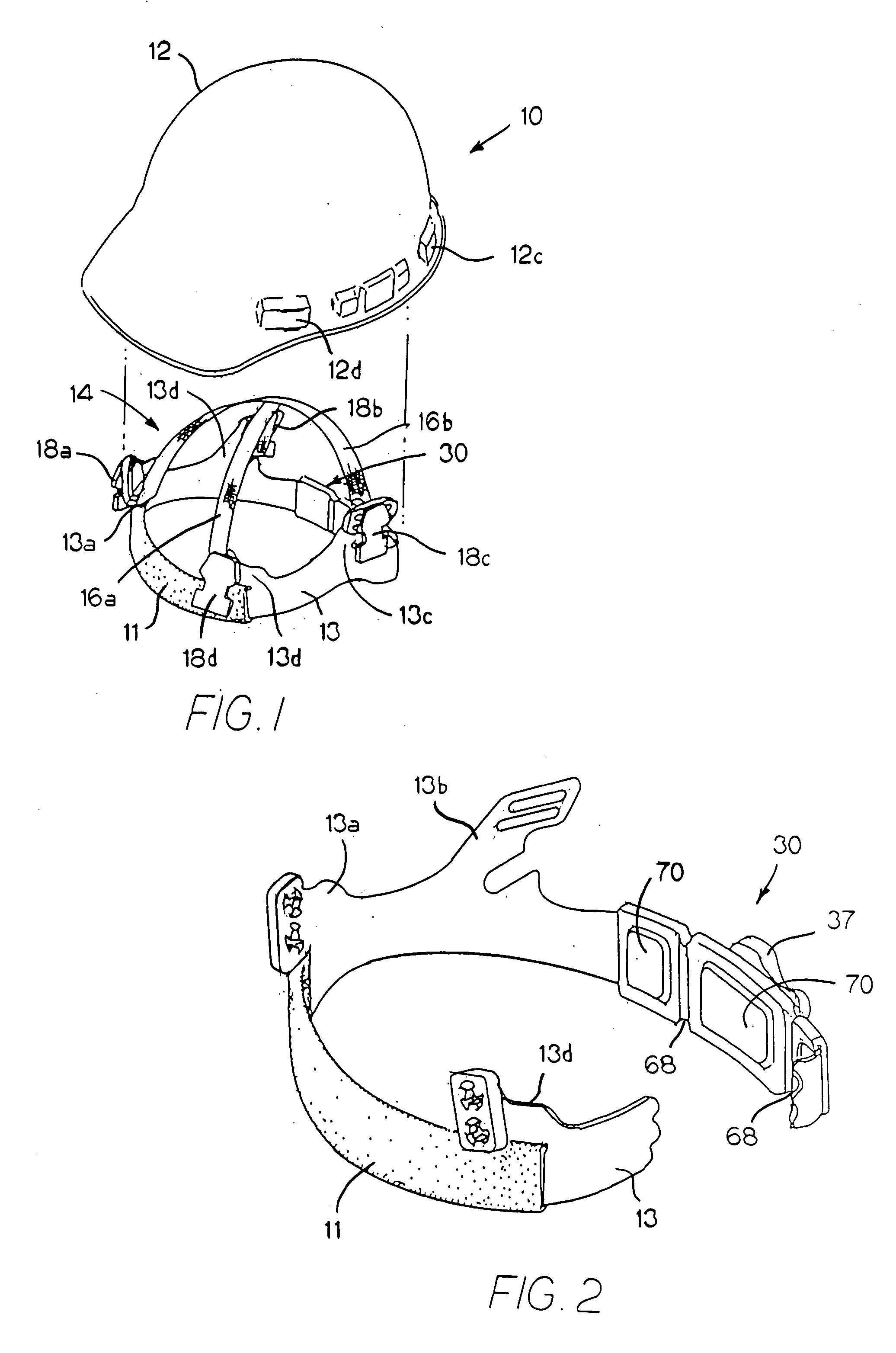 Flexible ratchet mechanism for the headband of protective headgear