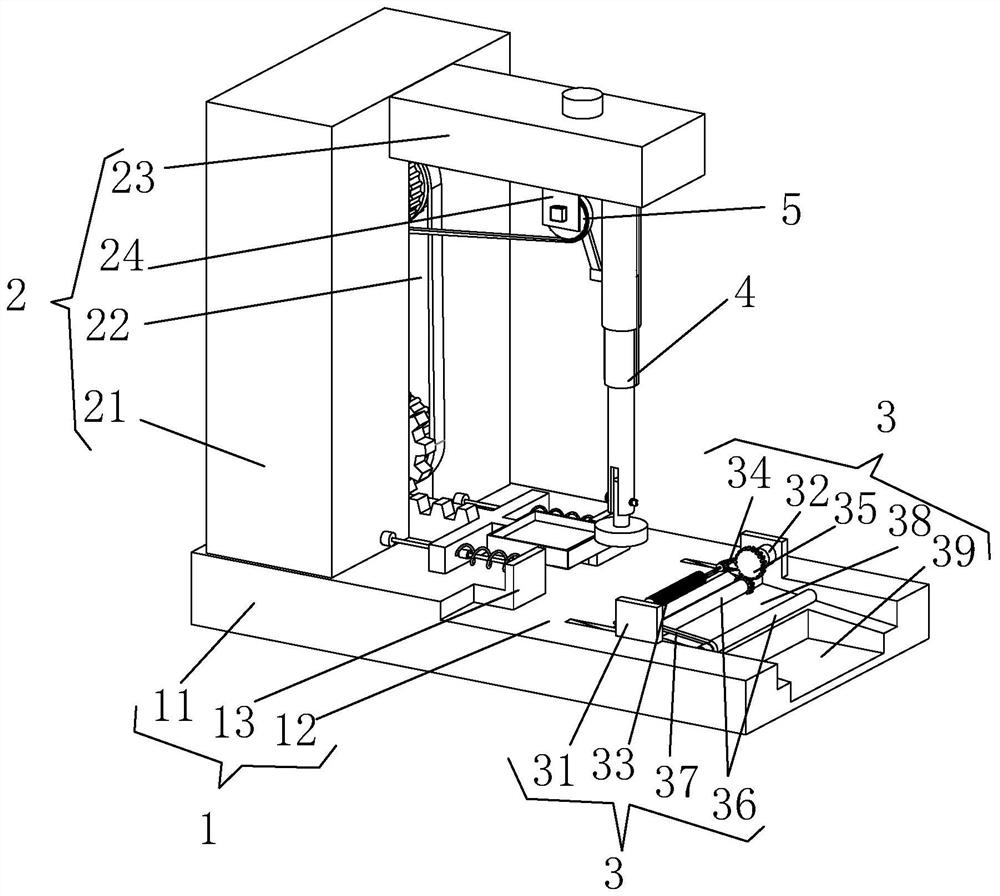 An electric stamping machine with a transmission mechanism