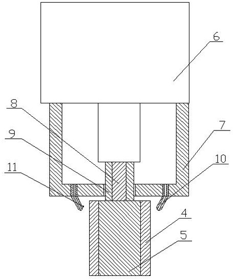 Extrusion forming process of step hole in head seat of hydraulic jack