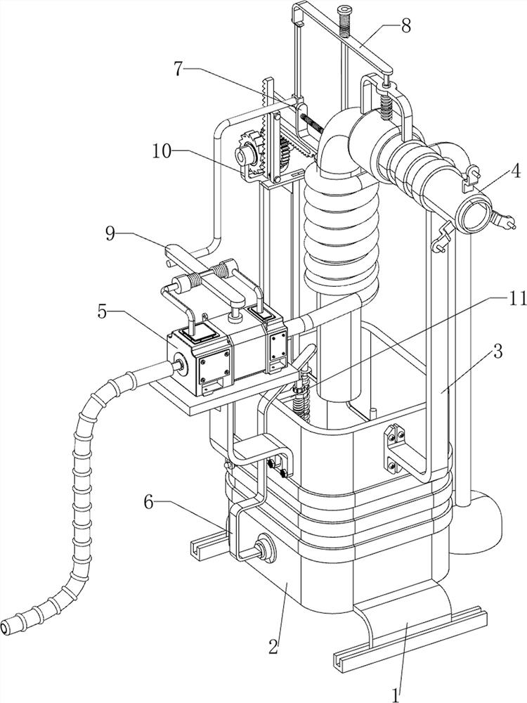 A boiler water cooling recovery device